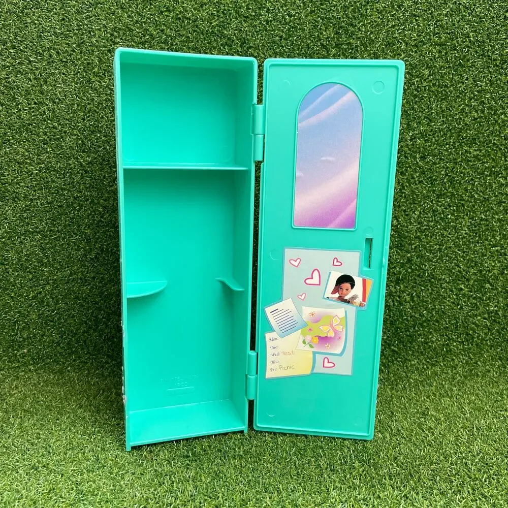Vintage 1991 Mattel Barbie High School Locker Teal Green Plastic